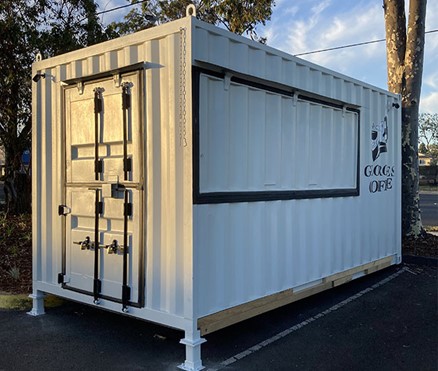 Turn your container into a bar or cafe